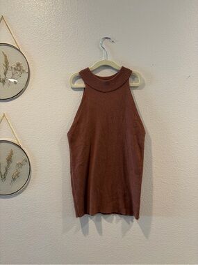 5/$26 Sleeveless Ribbed Tank Top - Rust Brown